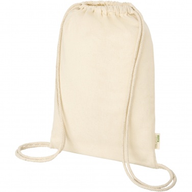 Logotrade promotional giveaway image of: Orissa 100 g/m² organic cotton drawstring bag 5L