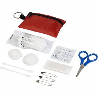 Logo trade promotional gifts picture of: Valdemar 16-piece first aid keyring pouch