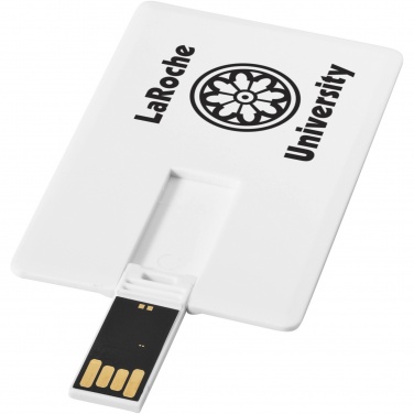 Logotrade promotional product picture of: Slim card-shaped 4GB USB flash drive