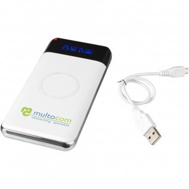 Logo trade advertising products image of: Constant 10.000 mAh wireless power bank with LED