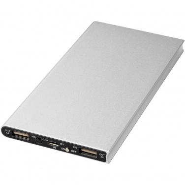 Logo trade promotional giveaways image of: Plate 8000 mAh aluminium power bank