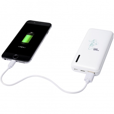 Logo trade promotional merchandise image of: Compress 10.000 mAh high density power bank