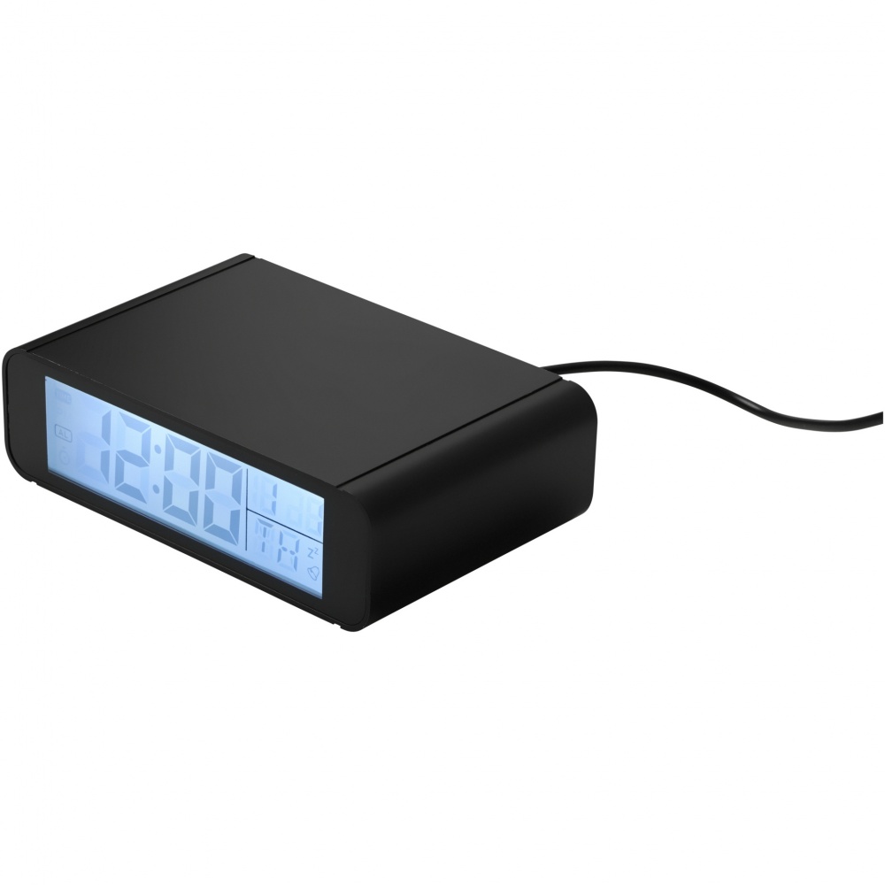 Logotrade promotional item image of: Seconds 5W wireless charging clock