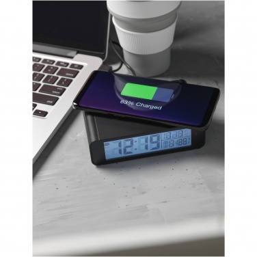 Logotrade promotional merchandise photo of: Seconds 5W wireless charging clock