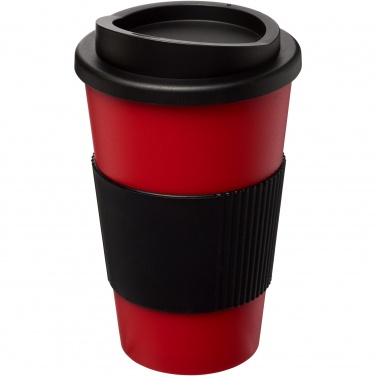 Logotrade promotional product picture of: Americano® 350 ml insulated tumbler with grip