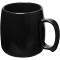 Classic 300 ml plastic mug, Solid black