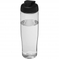 H2O Active® Tempo 700 ml flip lid sport bottle, Transparent / Solid black