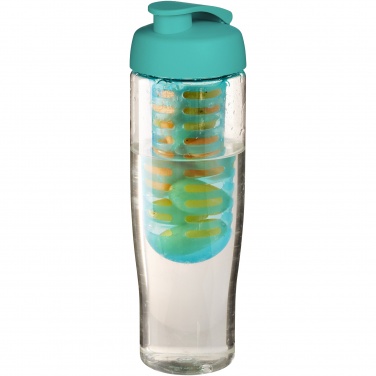 Logo trade promotional merchandise image of: H2O Active® Tempo 700 ml flip lid sport bottle & infuser