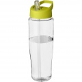 H2O Active® Tempo 700 ml spout lid sport bottle, Transparent / Lime