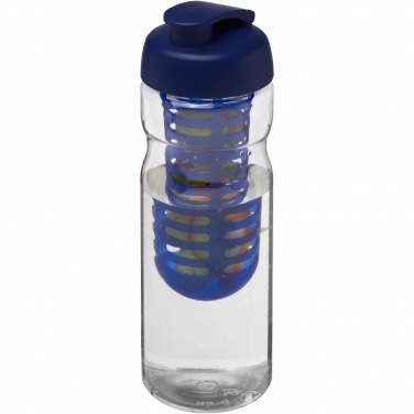 Logo trade business gifts image of: H2O Active® Base 650 ml flip lid sport bottle & infuser