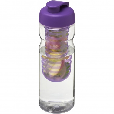 Logo trade promotional merchandise image of: H2O Active® Base 650 ml flip lid sport bottle & infuser