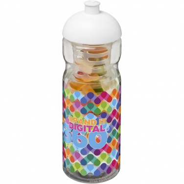 Logo trade promotional merchandise image of: H2O Active® Base 650 ml dome lid sport bottle & infuser