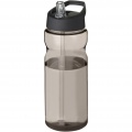 H2O Active® Base 650 ml spout lid sport bottle, Charcoal / Solid black