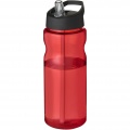 H2O Active® Base 650 ml spout lid sport bottle, Red / Solid black