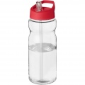 H2O Active® Base 650 ml spout lid sport bottle, Transparent / Red