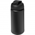 Baseline® Plus 500 ml flip lid sport bottle, Solid black