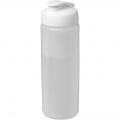 Baseline® Plus 750 ml flip lid sport bottle, Transparent / White