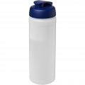 Baseline® Plus 750 ml flip lid sport bottle, Transparent / Blue