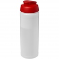 Baseline® Plus 750 ml flip lid sport bottle, Transparent / Red