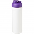 Baseline® Plus grip 750 ml flip lid sport bottle, White / Purple