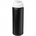 Baseline® Plus grip 750 ml flip lid sport bottle, Solid black / White