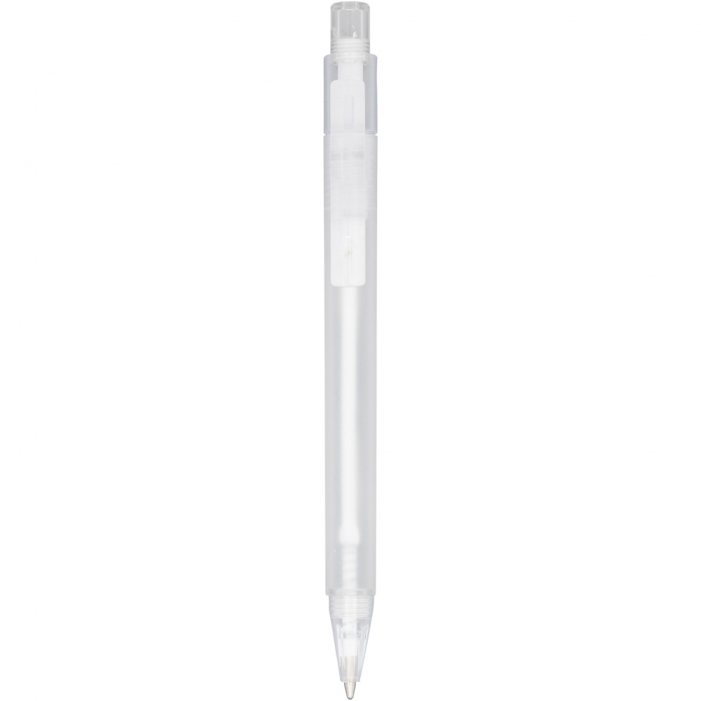 Logo trade promotional merchandise photo of: Calypso frosted ballpoint pen