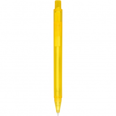 Logo trade promotional merchandise photo of: Calypso frosted ballpoint pen