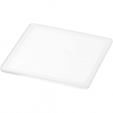 Logo trade promotional merchandise photo of: Ellison square plastic coaster with paper insert