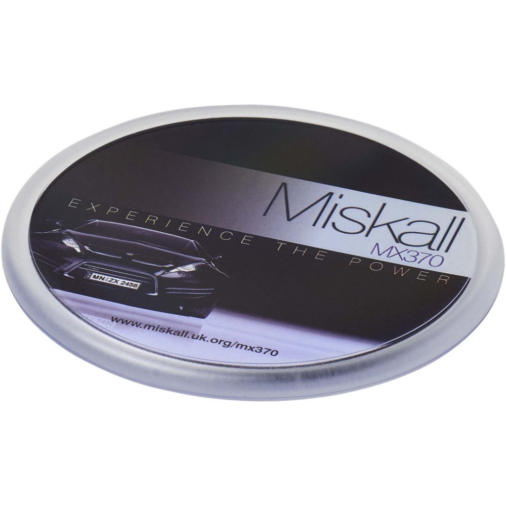 Logo trade corporate gifts image of: Ellison round plastic coaster with paper insert