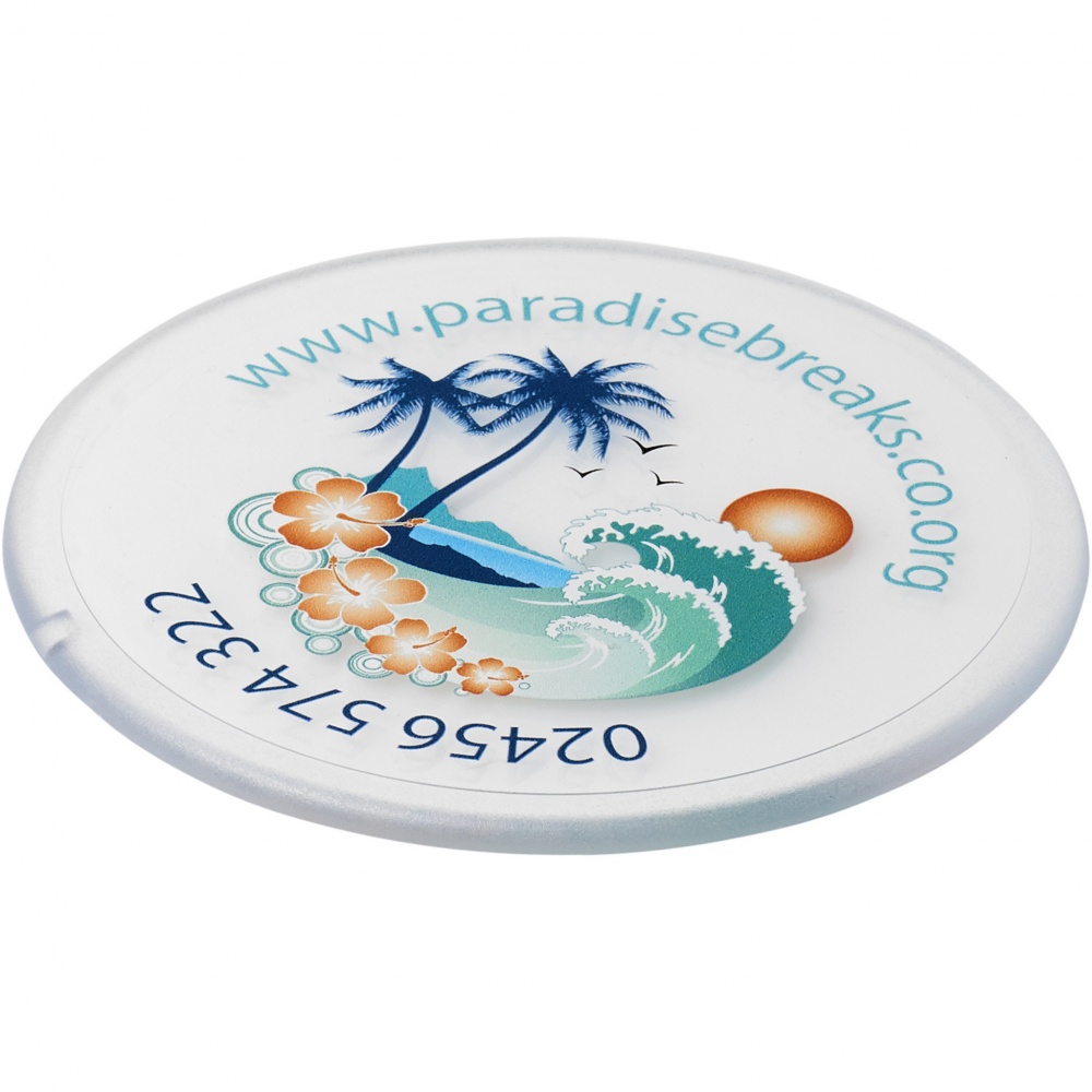 Logotrade promotional giveaways photo of: Renzo round plastic coaster