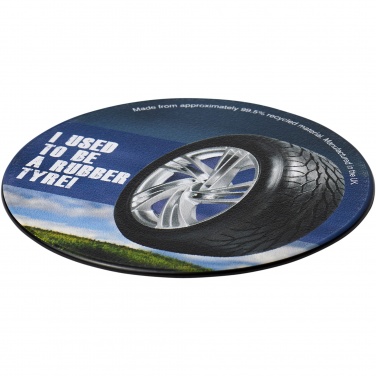 Logotrade promotional giveaways photo of: Brite-Mat® round coaster with tyre material