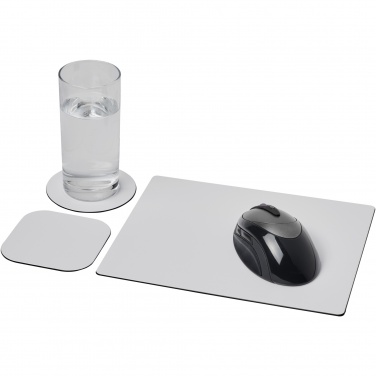 Logotrade promotional products photo of: Brite-Mat® mouse mat and coaster set combo 1