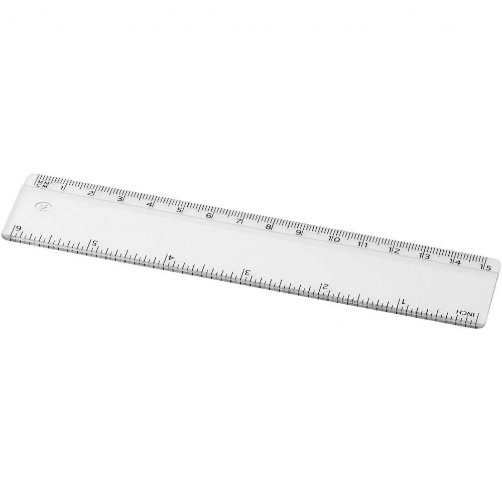 Logo trade advertising products image of: Renzo 15 cm plastic ruler