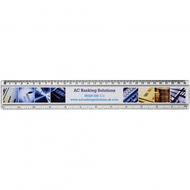 Logo trade advertising product photo of: Ellison 30 cm plastic insert ruler