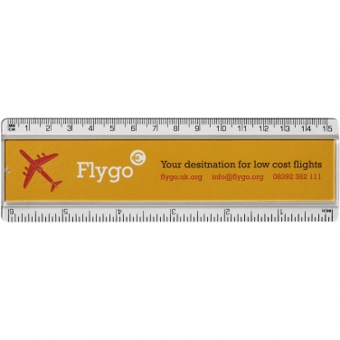 Logotrade promotional merchandise photo of: Ellison 15 cm plastic insert ruler