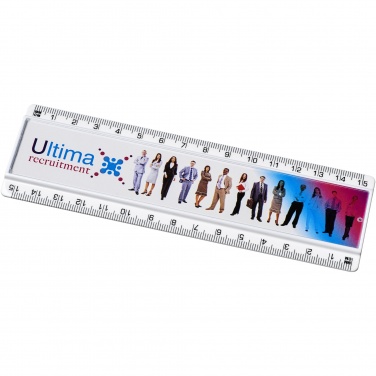 Logotrade advertising product picture of: Ellison 15 cm plastic insert ruler