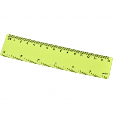 Logo trade promotional giveaways image of: Rothko 15 cm plastic ruler