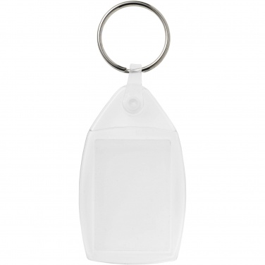 Logo trade promotional merchandise image of: Lita P6 keychain with plastic clip