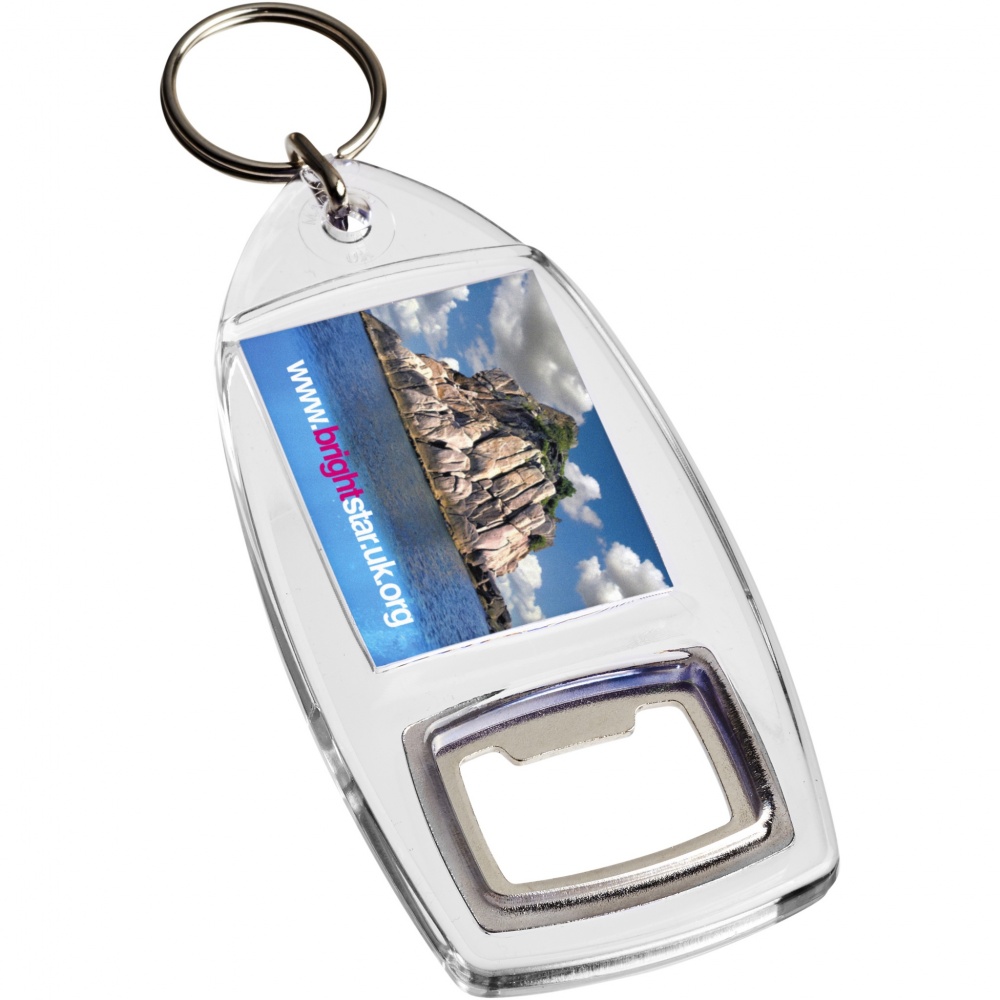 Logo trade promotional product photo of: Jibe R1 bottle opener keychain