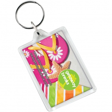 Logo trade promotional items image of: Vito C1 rectangular keychain