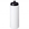 Baseline® Plus grip 750 ml sports lid sport bottle, White / Solid black