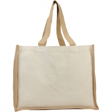 Logo trade advertising product photo of: Varai 320 g/m² canvas and jute shopping tote bag 23L