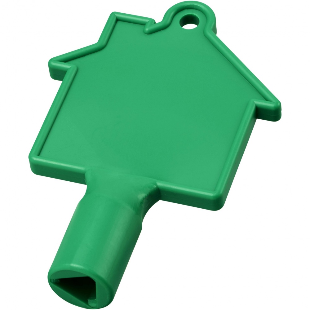 Logo trade promotional gifts picture of: Maximilian house-shaped utility key