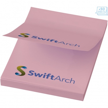 Logo trade promotional items image of: Sticky-Mate® A8 sticky notes 50x75mm