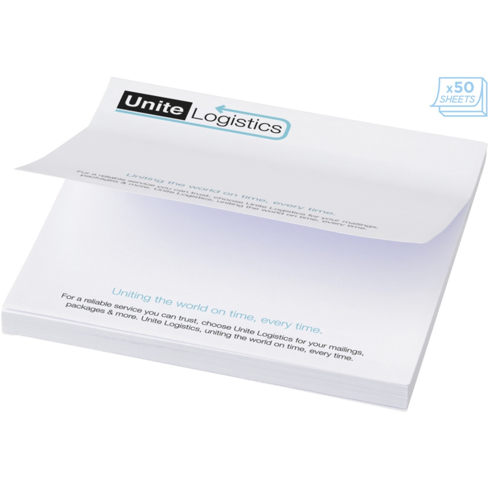 Logo trade promotional items image of: Sticky-Mate® large square sticky notes 100x100mm