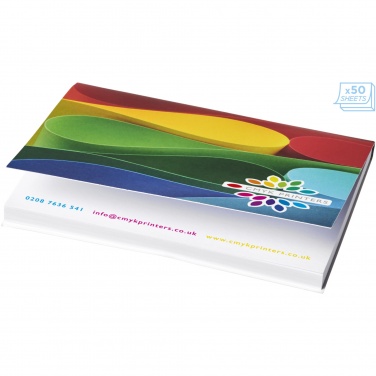 Logo trade promotional merchandise picture of: Sticky-Mate® A7 soft cover sticky notes 100x75mm