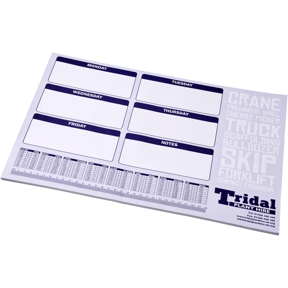 Logo trade promotional merchandise image of: Desk-Mate® A2 notepad