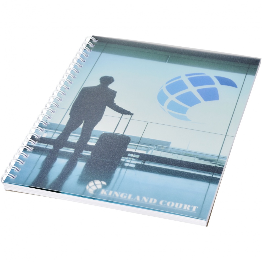 Logo trade business gift photo of: Desk-Mate® wire-o A5 notebook PP cover