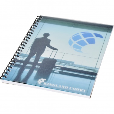 Logo trade promotional products image of: Desk-Mate® wire-o A5 notebook PP cover