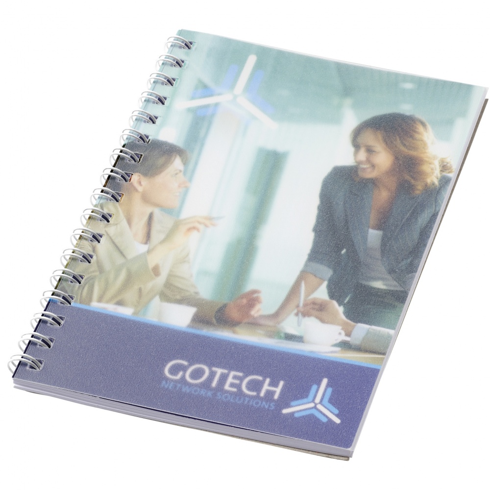 Logotrade promotional product image of: Desk-Mate® spiral A6 notebook PP cover